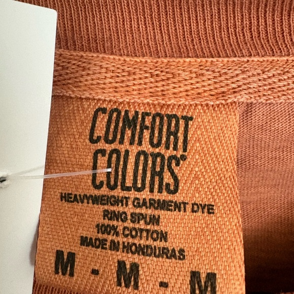 DEAR HEART Comfort Color Terracotta Graphic Faith How He Loves Us Tee Medium NWT - Picture 2 of 4